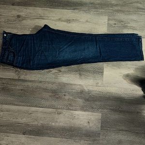 OLD NAVY Slouchy Cropped Denim DAD JEANS dark wash